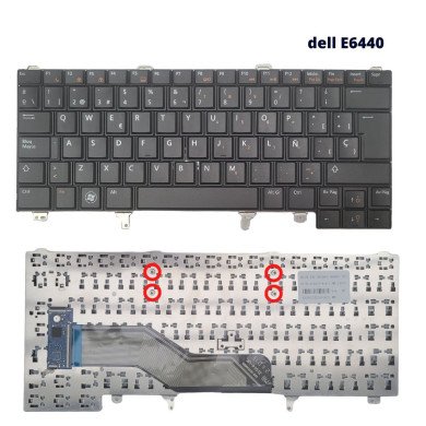 VC-TECLADO PARA DELL 14 E6440 FRAME BIG ENTER